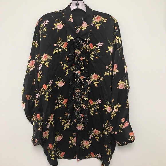 R13 drop neck tuxedo shirt. SIZE XS - Picture 6 of 15